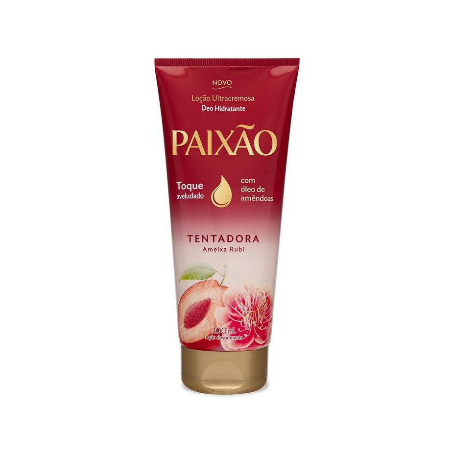 Loção Corporal Deo Hidratante Ultracremosa Paixão Tentadora Ameixa Rubi 200ml