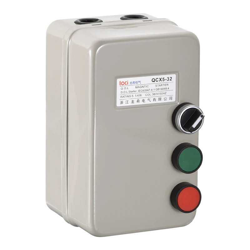 Venda Quente Motor Elétrico Magnético De Partida 380V 2.2/4/5.5KW 3/5/7.5HP Interruptor Trifásico Para Máquinas De Compr