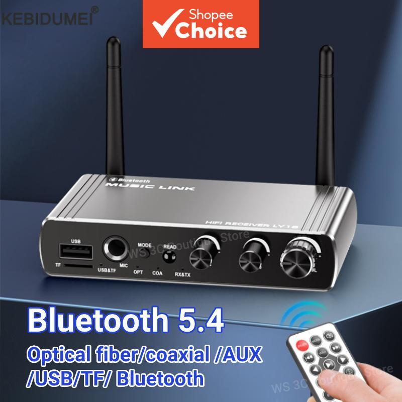 Transmissor Receptor BT 5.4 Adaptador Sem Fio Coaxial Óptico De 3.5 Mm Remoto Para TV Pro
