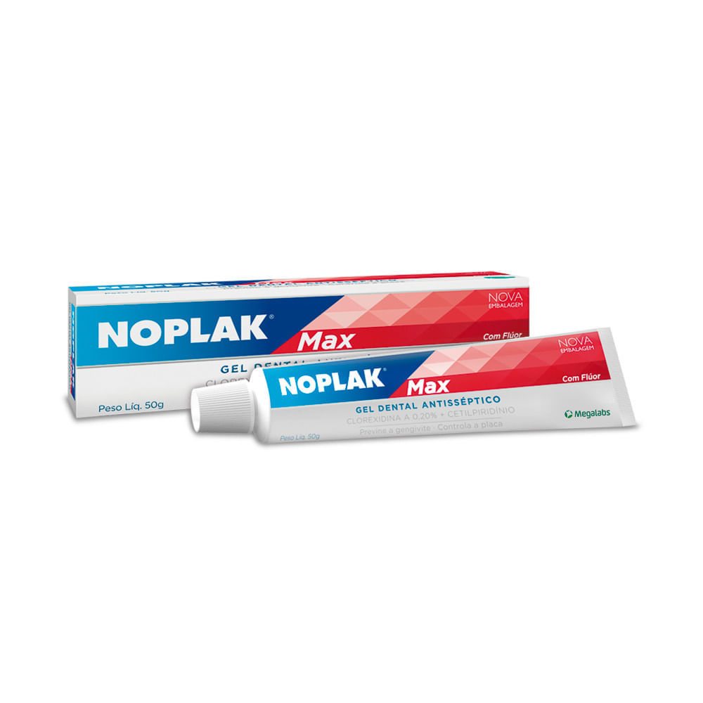 Creme Dental Noplak Max Gel Antisséptico com 50g em Oferta na Shopee