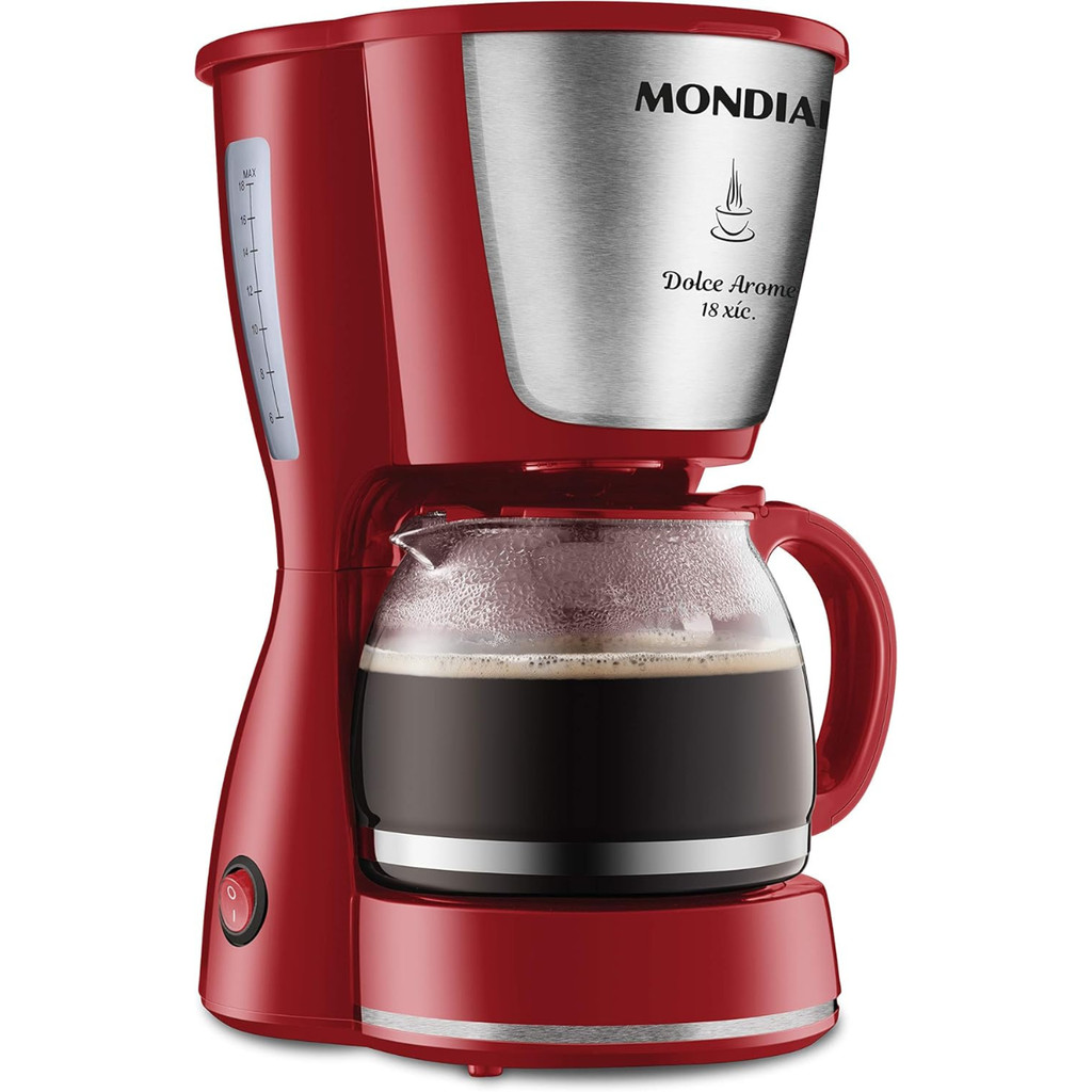 Cafeteira Mondial Dolce Arome Vermelha/Inox C-35 18x 127V em Oferta na Shopee
