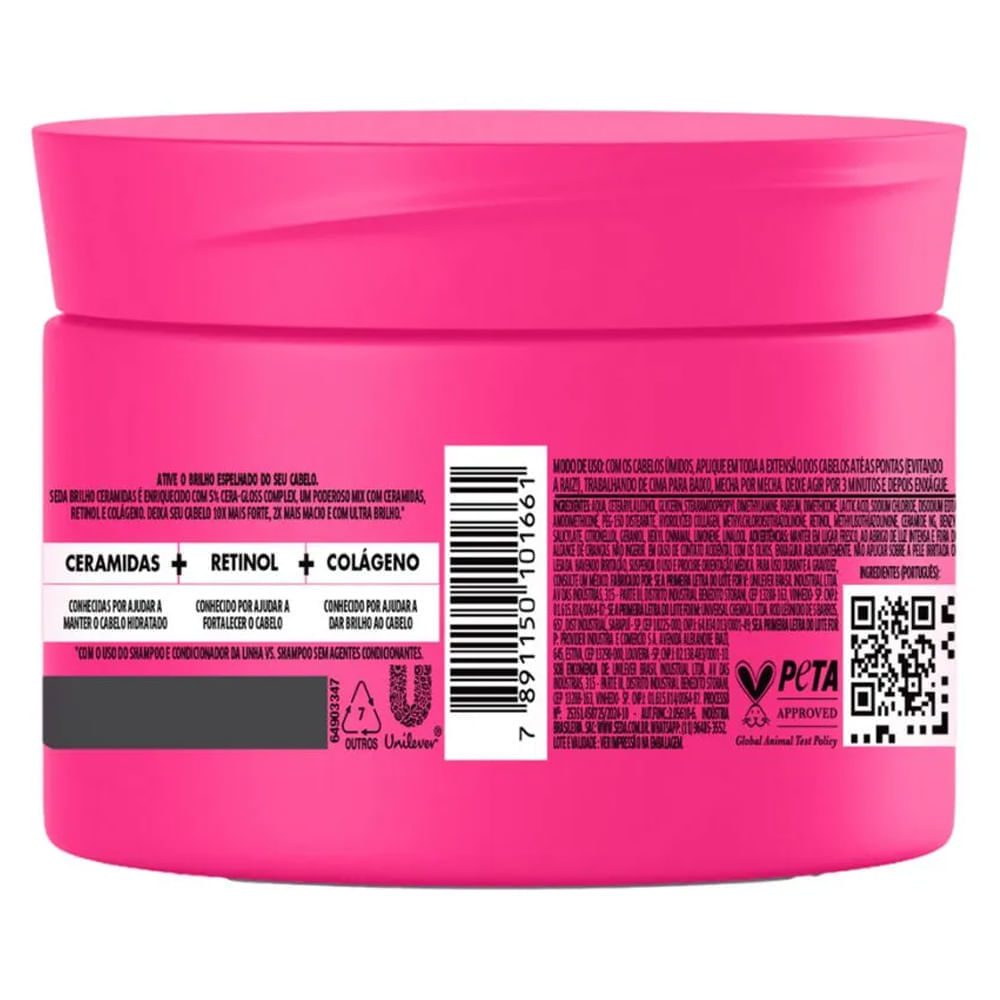 Detalhes do Máscara De Tratamento Seda Brilho Ceramidas 300ml