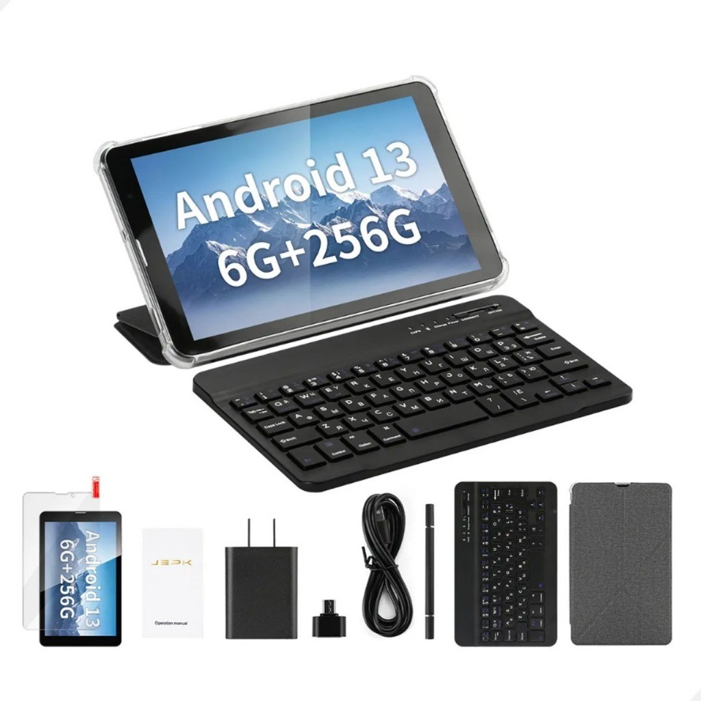 Tablet C/ Teclado + Capa Caneta 6gb 256gb C/ Entrada Chip 5g em Oferta na Shopee