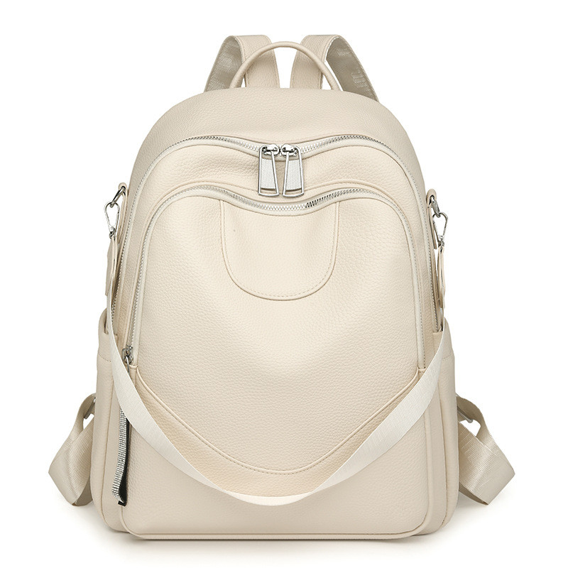 Mochila feminina à prova d'água PU modelo 2249 para moda casual em Oferta na Shopee