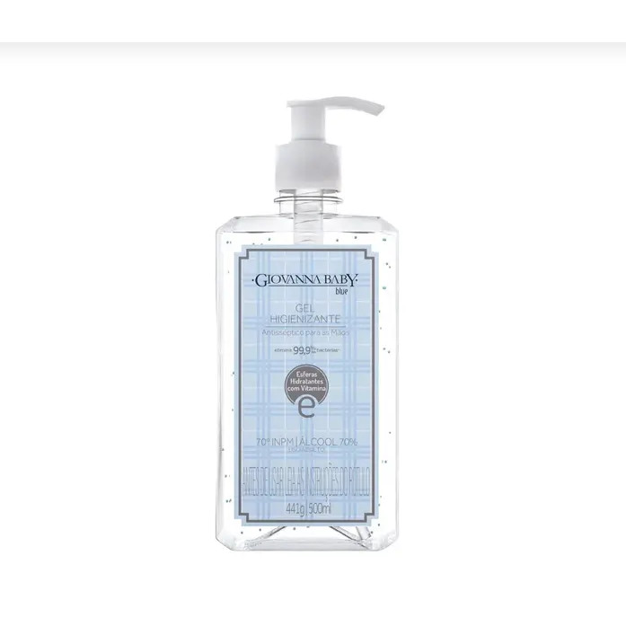 Álcool em Gel Higienizante Da Giovanna Baby Blue 500ml 70º em Oferta na Shopee