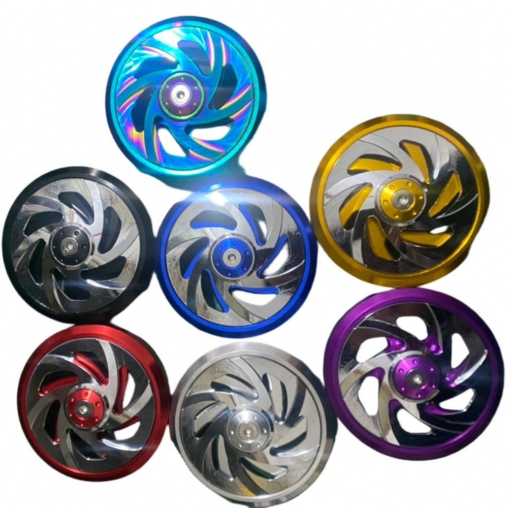 <FARI>Durable Aluminum Radiator Guard Motorcycle Rotating Cooling Fan Cover for Engine