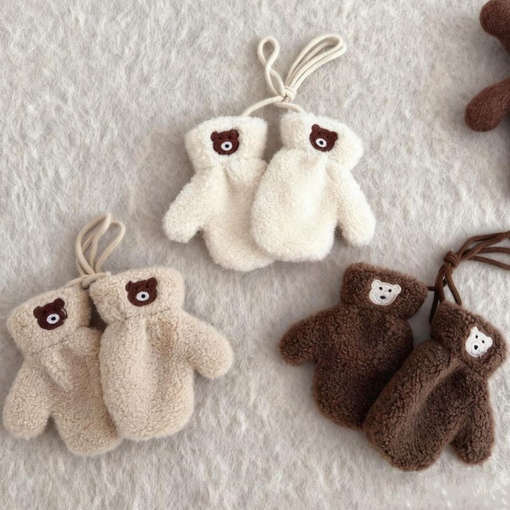 TKEY 2 Anos + Estilo Coreano Cachecol Infantil Inverno Novo Ins Urso Dos Desenhos Animados Meninos E Meninas Lenços De B