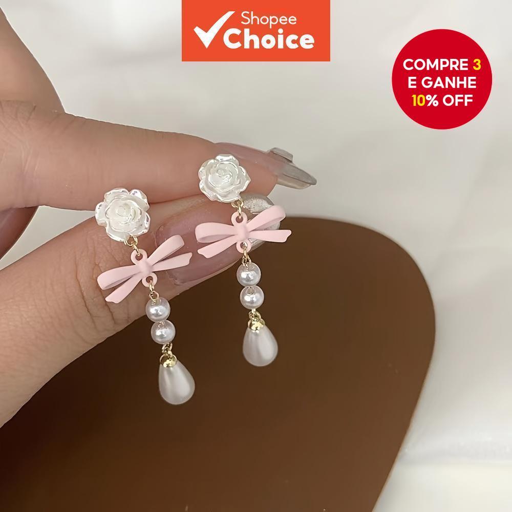 Brinco de Flor Branca: Onde Comprar | BuscaProdutos