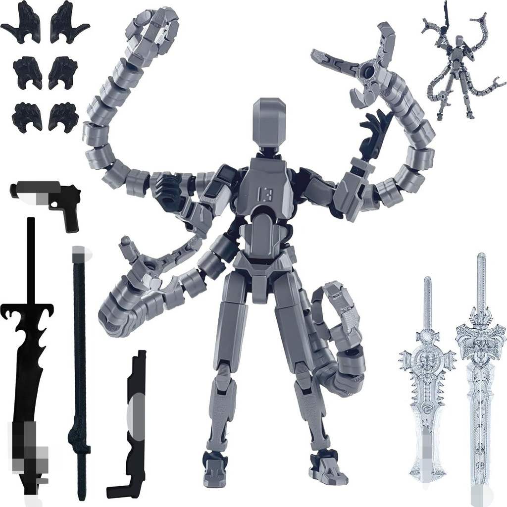 Lucky Doll T13 Joint Móvel Impressão 3D Boneca Enfeites DIY