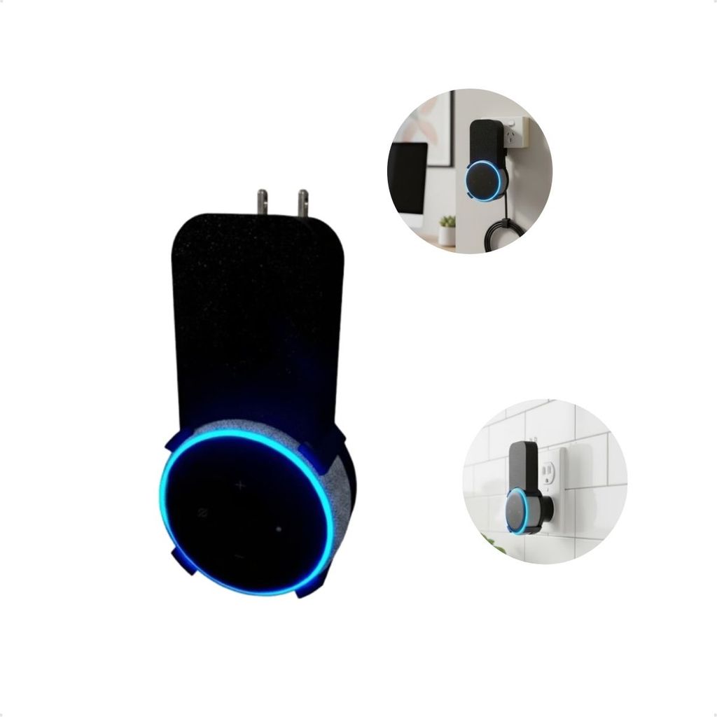 Suporte De Tomada Amazon Echo Dot 3ª Geração Livre De Fios Perfeito Para Qualquer Ambiente