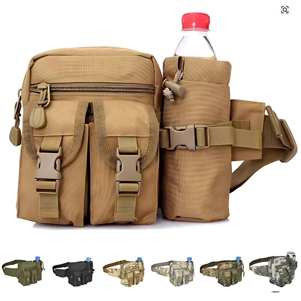 Bolsa Pochete Militar Tática Resistente Casual À Prova De Água em Oferta na Shopee