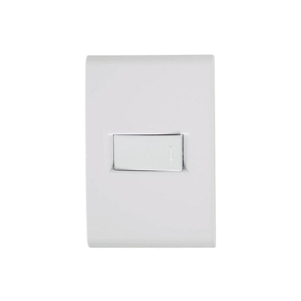 Interruptor 1 Tecla Simples Horizontal Com Placa 4x2 Liz Branco Tramontina em Oferta na Shopee