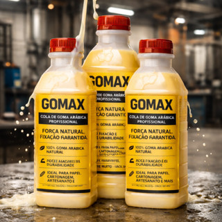 Cola Goma Arábica Profissional Pura e Concentrada Gomax em Oferta na Shopee