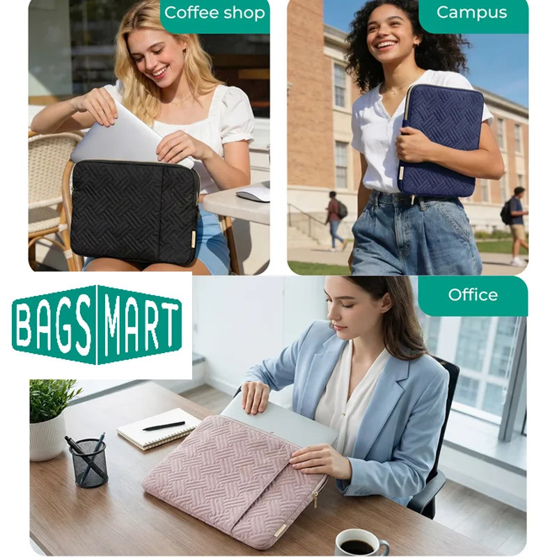 BAGSMART 13-13.3 Polegadas Capa Para Laptop Portátil Protetora Computador Compatível Com Bolso