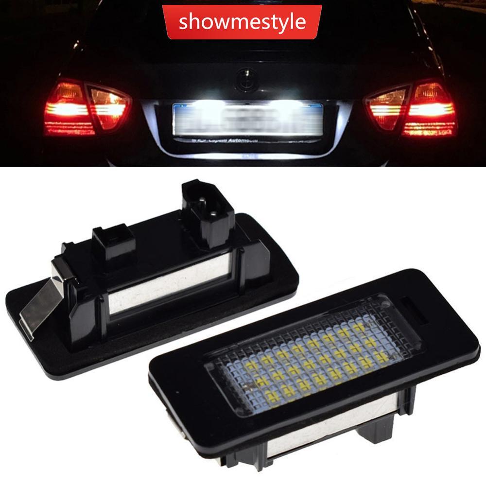 SMS 1 Peça/2 Peças 6000k Luz De Placa De Carro Branca Sem Erro Led Matrícula Para BMW E39 E60 E90 E91 E92 E61 E60 E70 E7
