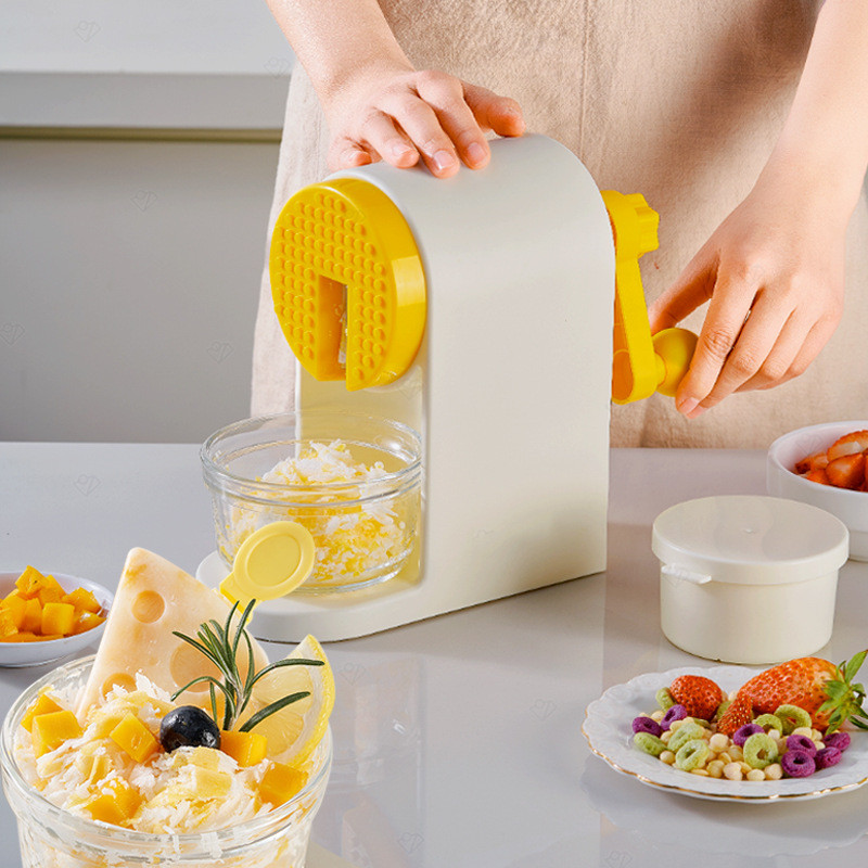 Fabricante de gelo raspado doméstico pequeno desconectado Manual com manivela Manual granizo fabricante de Smoothie algo