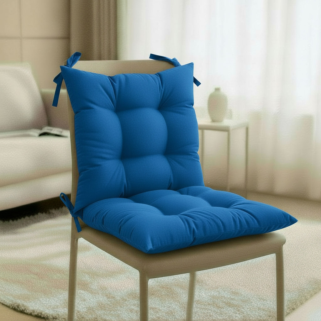 Kit 4 Assentos Almofadas Futon Com Fitas De Amarrar Para Pallets Bancos Banquetas Cadeiras 40x40 Cm