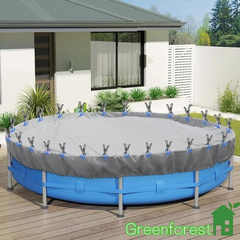 greenfor 10 Peças Aço Inoxidável À Prova Para Cobertura Piscina Clipe Cabide Braçadeiras Duradour
