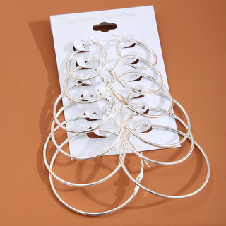 Conjunto De Brincos Com 6 Peças , Combinação Personalizados Exagerados , De
