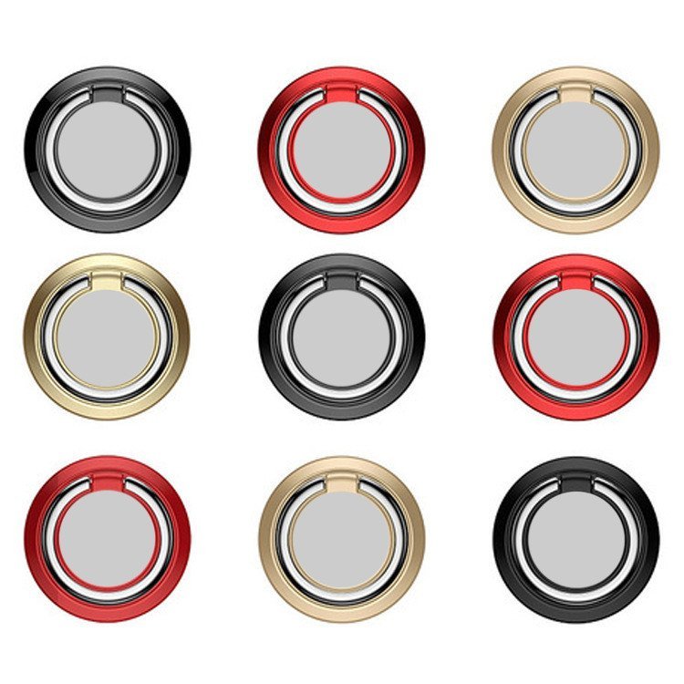 Suporte de celular circular popular com logotipo, suporte criativo com anel de fixação, suporte universal para carro com