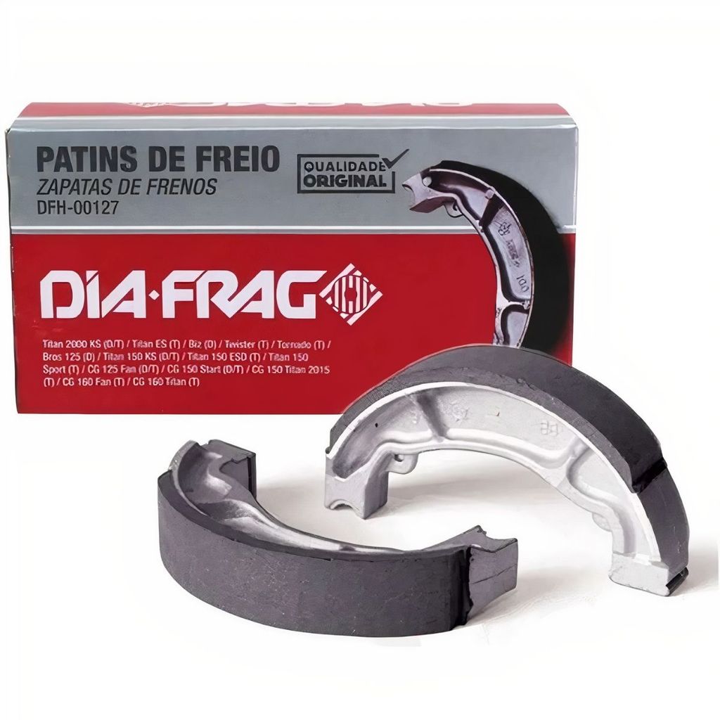 PATIM DE FREIO TRASEIRO CG 160 FAN /TITAN (2015 A 2026) - DIAFRAG