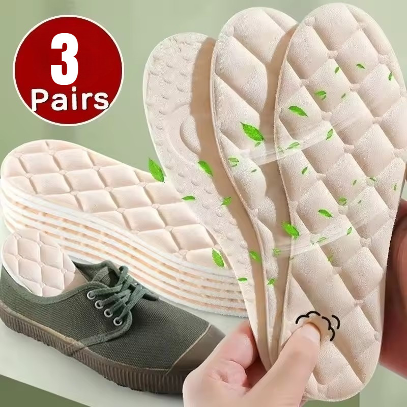 Almofadas Para Tênis De Corrida Ao Ar Livre-Inserção De Sapatos-Absorção De Suor , À Prova De Odor , Antiderrapante-Palm