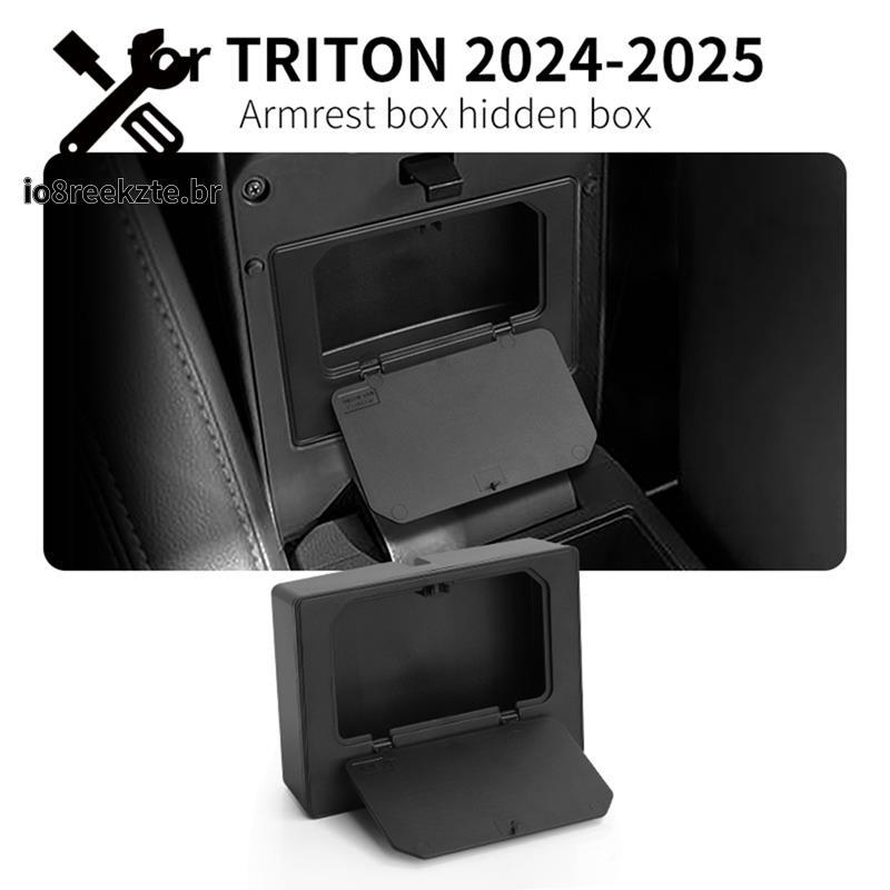 Caixa De Armazenamento Oculta De Apoio De Braço Para Organizador De Console Central L200 Triton 2024 2025