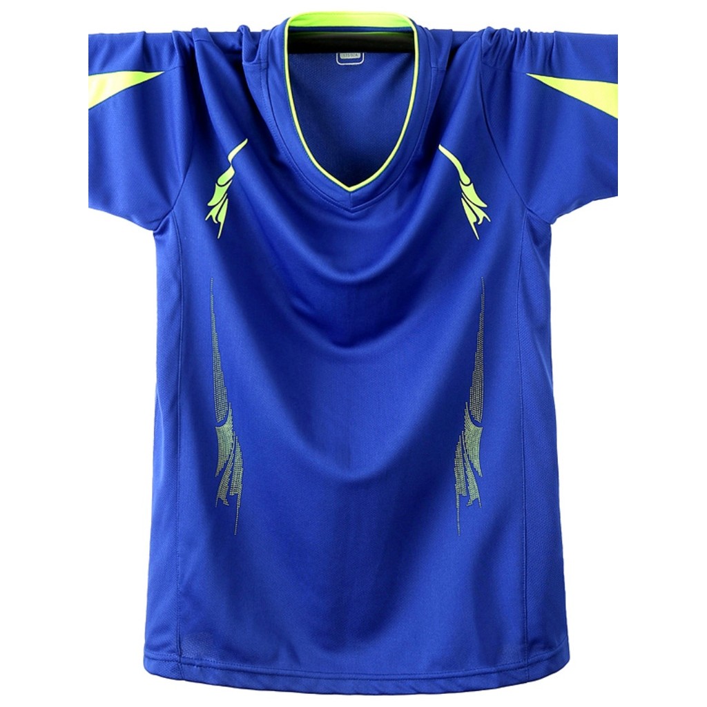 Camiseta fina esportes ao ar livre lazer de secagem rápida manga curta solta camiseta equipe Fitness tamanho grande gelo