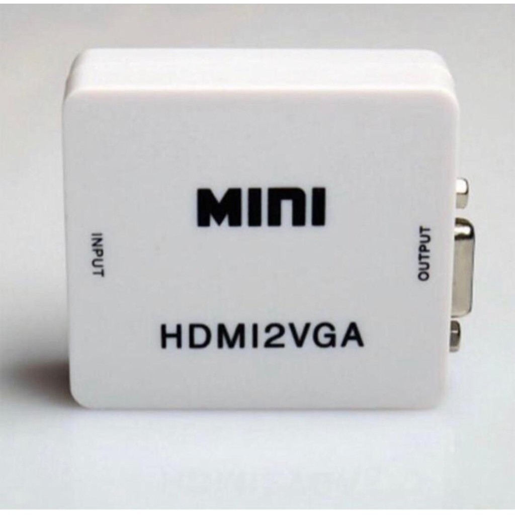 Mini Adaptador Conversor HDMI2VGA Para Áudio e Vídeo