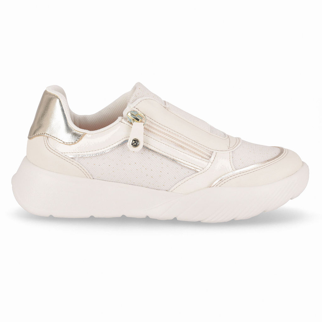 Tênis Fascite  Off White com Ouro em Oferta na Shopee