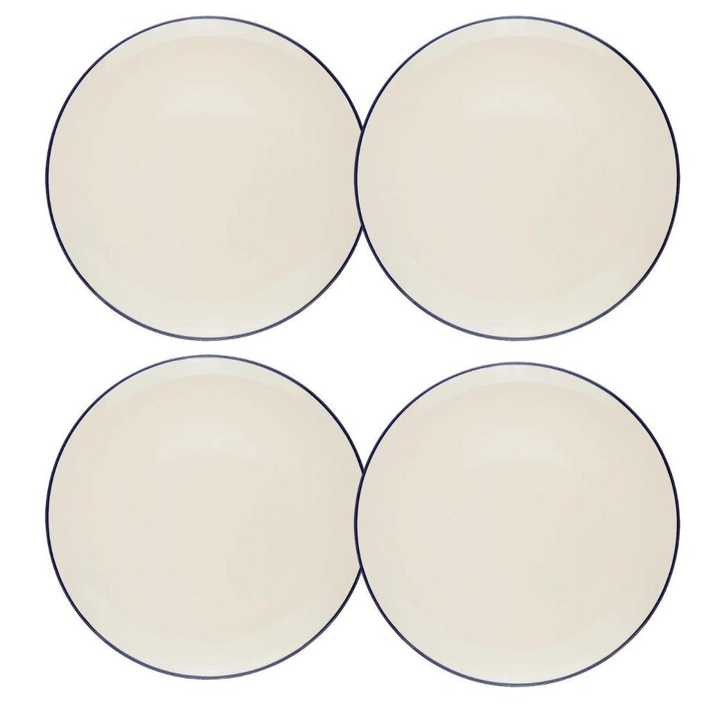 Jogo de 4 Pratos Rasos 26 Cm Oxford Unni Riacho