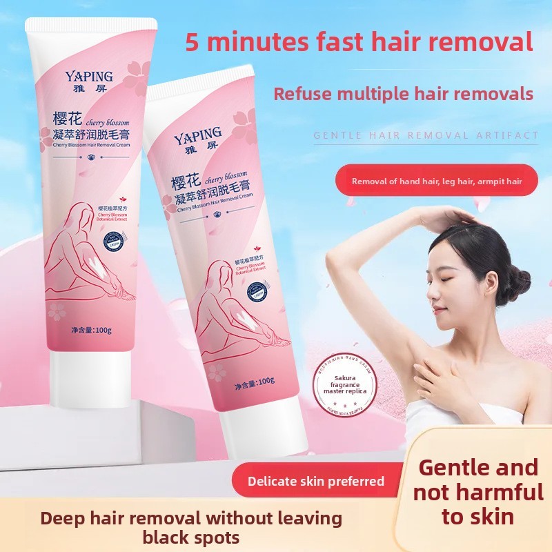 Creme de remoção de pelos de pele, beleza de corpo inteiro, suave, não machuca a pele, Remove pelos de pernas, mãos, pel