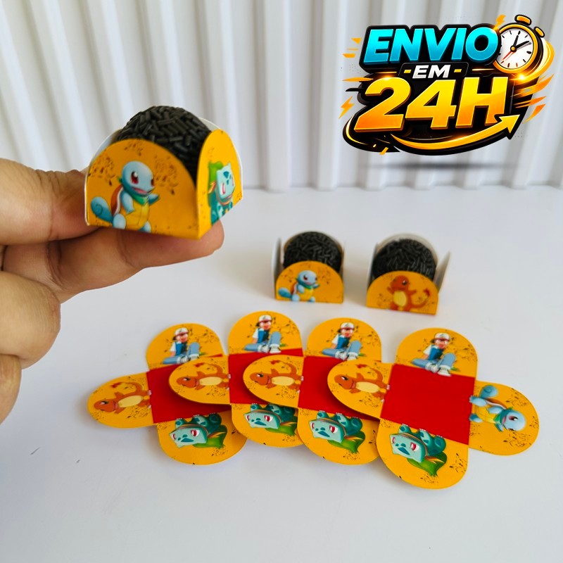 Forminha de Doces Pokémon Personalizada no Tema /Lembrancinha de Festa /Aniversário
