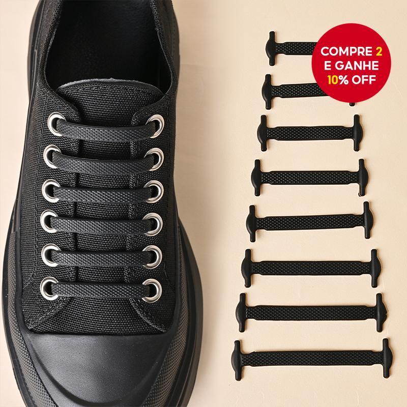 16 Peças De Cadarços De Silicone Sem Amarração , Laços De Borracha Preguiçosos Elásticos Para Estilo E Conforto Esforço