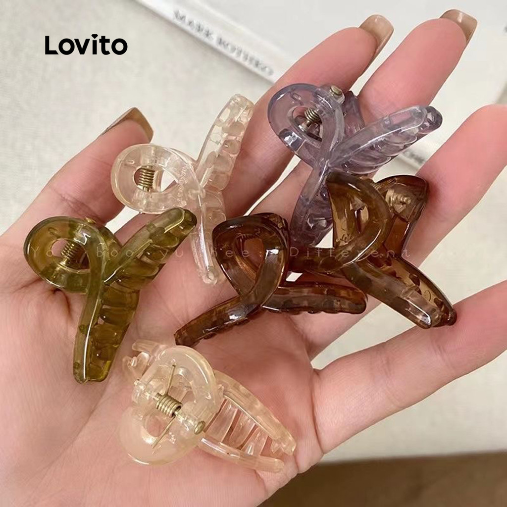 Lovito Grampos de Cabelo simples LCS29A1 em Oferta na Shopee