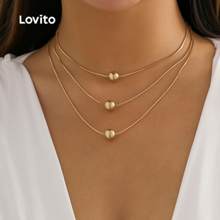 Lovito Colares metálicos LCS31A8 em Oferta na Shopee