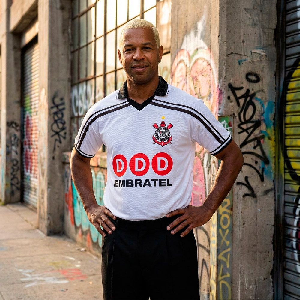 Camisa Corinthians 1995 Retrô DDD Embratel Branca Masculina Oficial em Oferta na Shopee