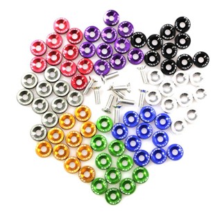 Fender Conjunto De Arruelas De Alumínio E Parafusos Estilo M6 JDM 10 Peças Para Pára-Choque Honda Civic Motos Universal em Oferta na Shopee