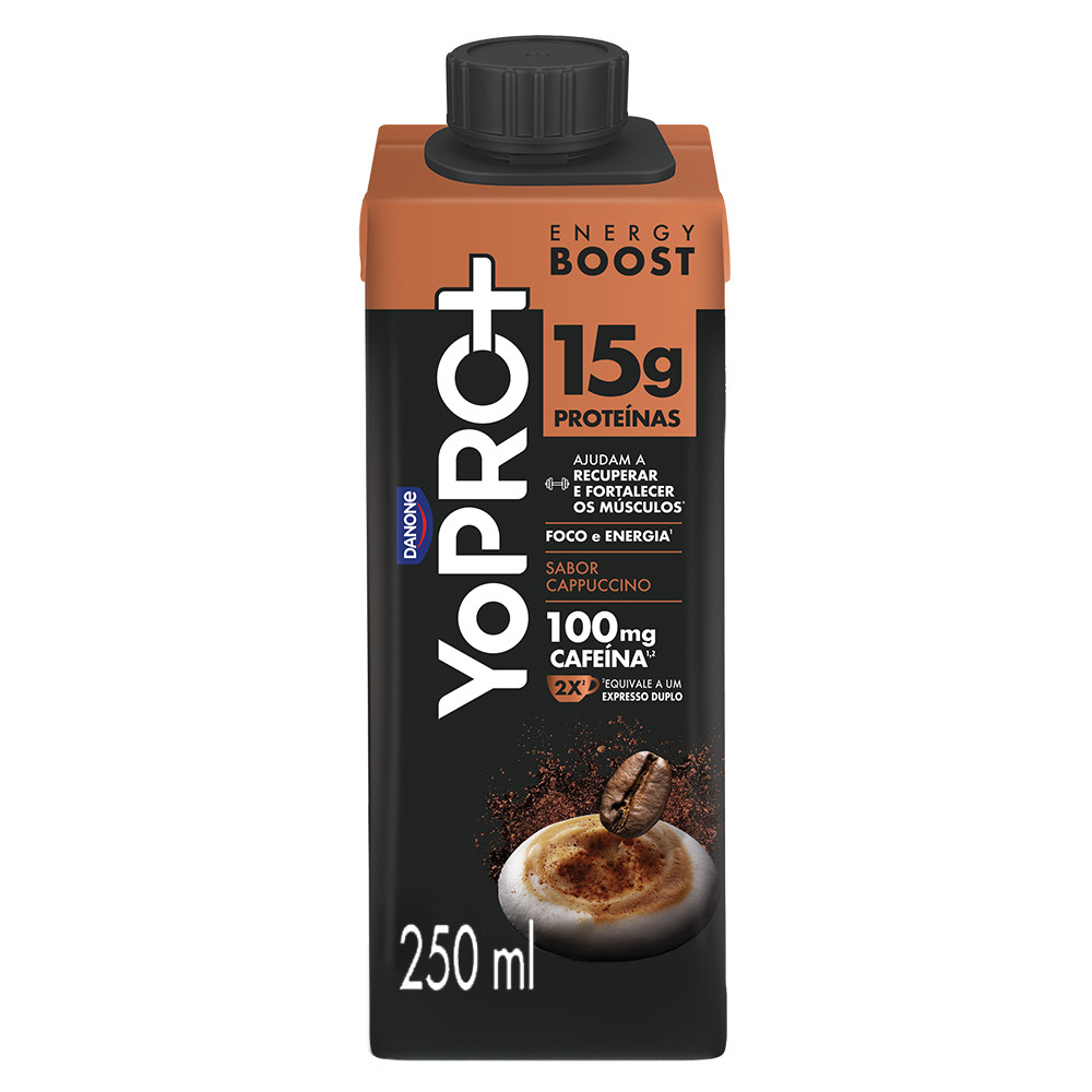 YoPRO Energy Boost UHT Cappuccino 15g de Proteínas 250ml em Oferta na Shopee