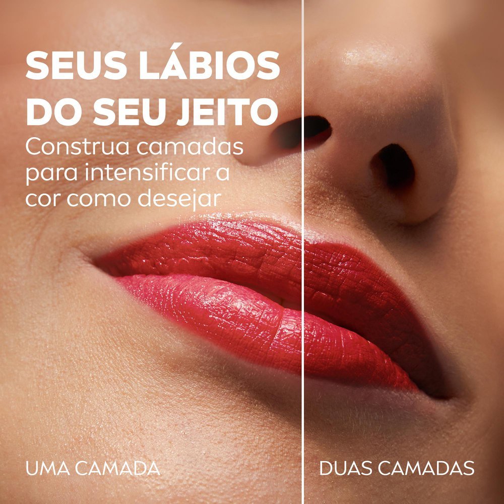 Detalhes do Hidratante Labial Nivea 2 Em 1 Hidra Color Vermelho 4,8g