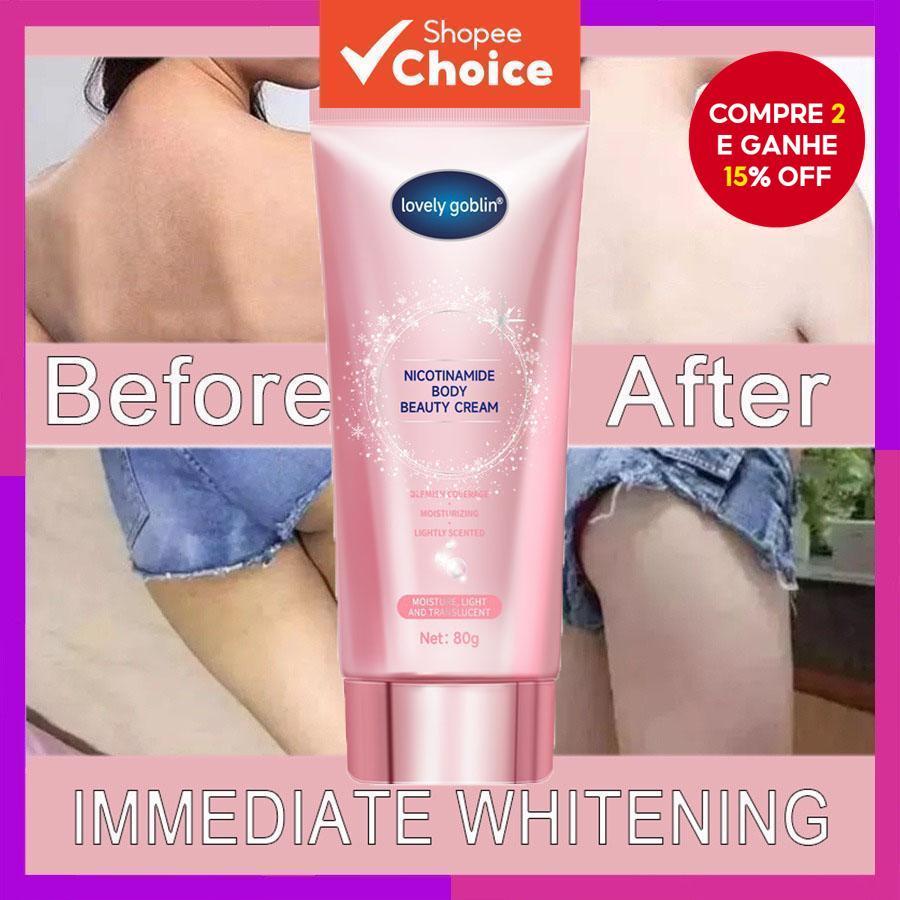 Loção Branqueadora Corporal pemutih miss v 80g Brightens Branqueia Melanina Suave E Facilmente Absorveda em Oferta na Shopee