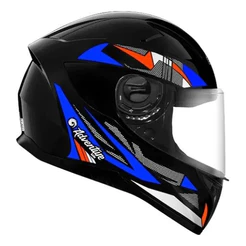 Capacete Kids Adventure Infantil 54 Preto Azul Tifany