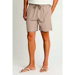 Short Vôlei Liso Polo Wear Bege Médio