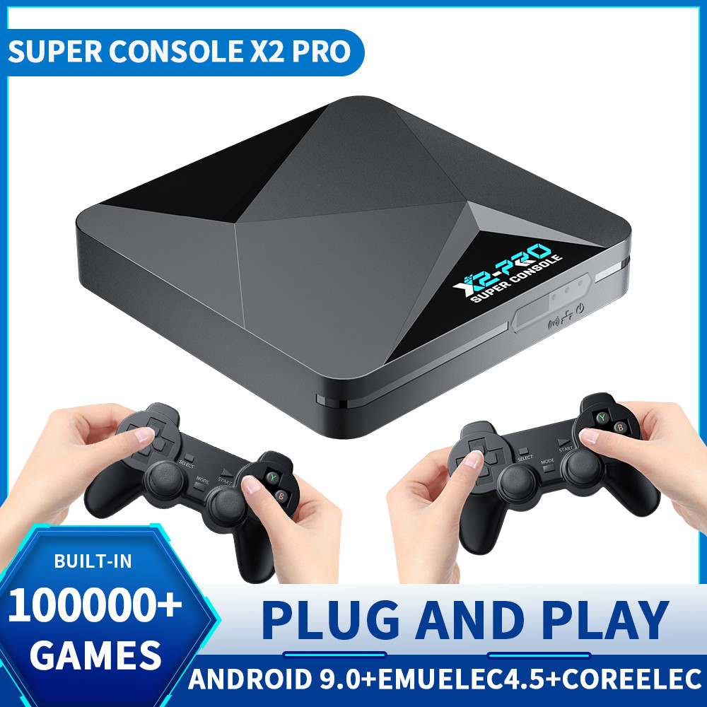 Console De Videogame Retrô Super X2 Pro Com 100000 + Jogos Para PSP/PS1/N64/Sega Saturn/DC Retro Game 4K HD