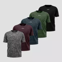 Kit 5 Camisetas Dry Alpha Co Masculina