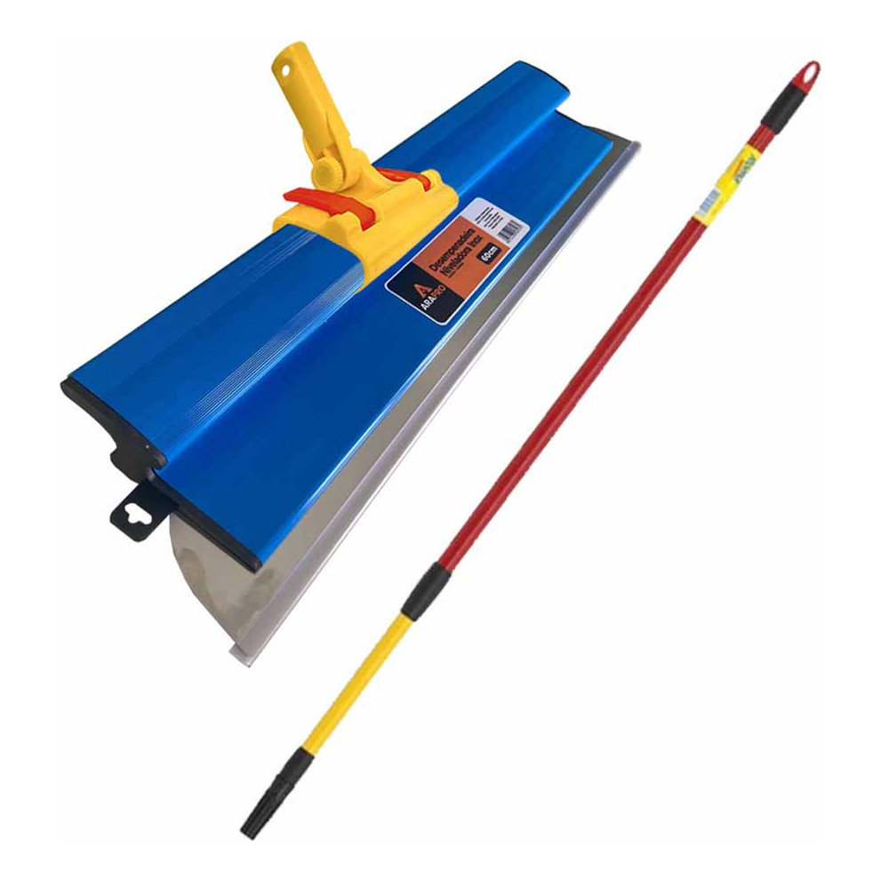 Desempenadeira 60cm Aço Inox Com Suporte E Prolongador 2 Mt