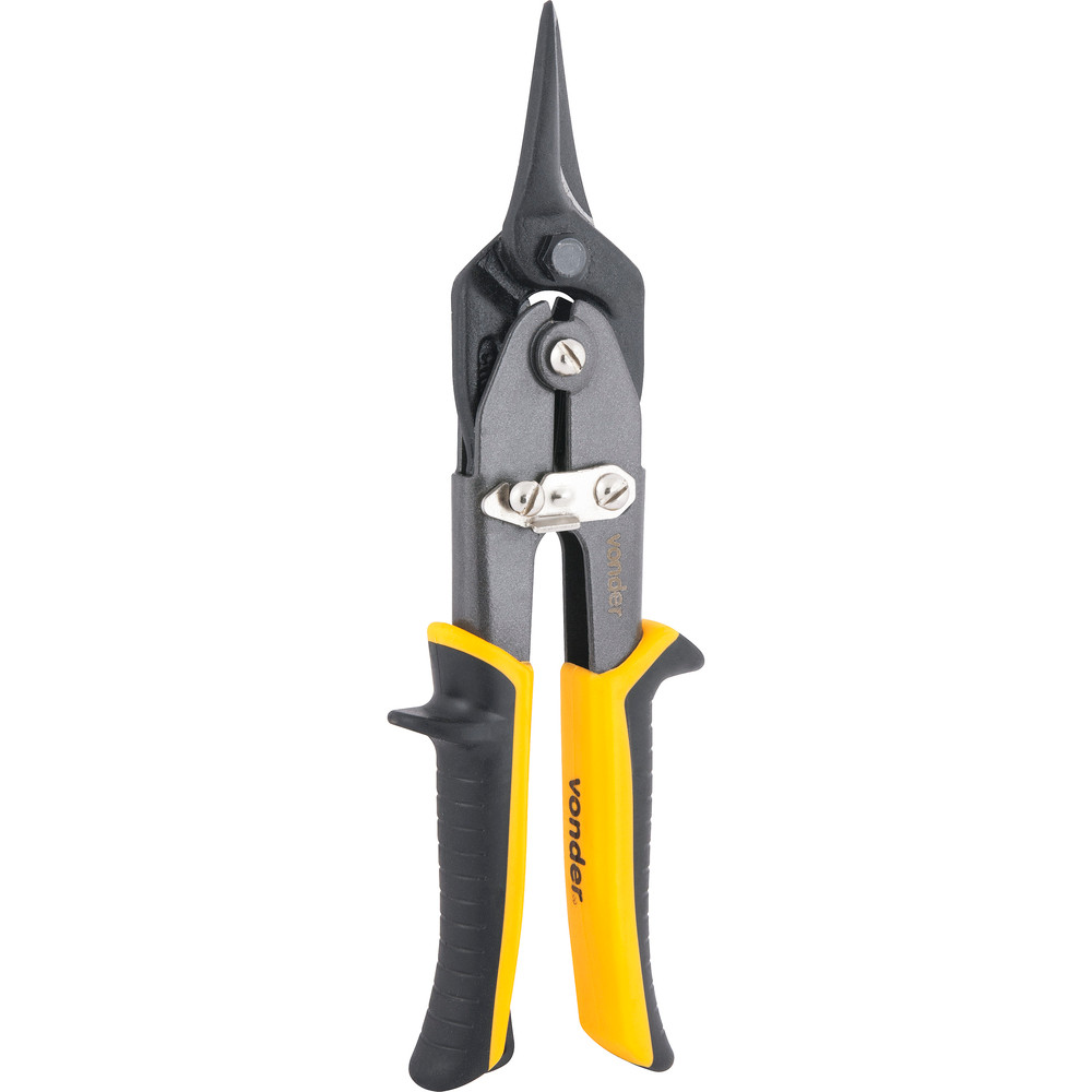 Tesoura para Chapas Aviação 10" Reta Cromo Vanádio Uso Industrial Vonder Plus