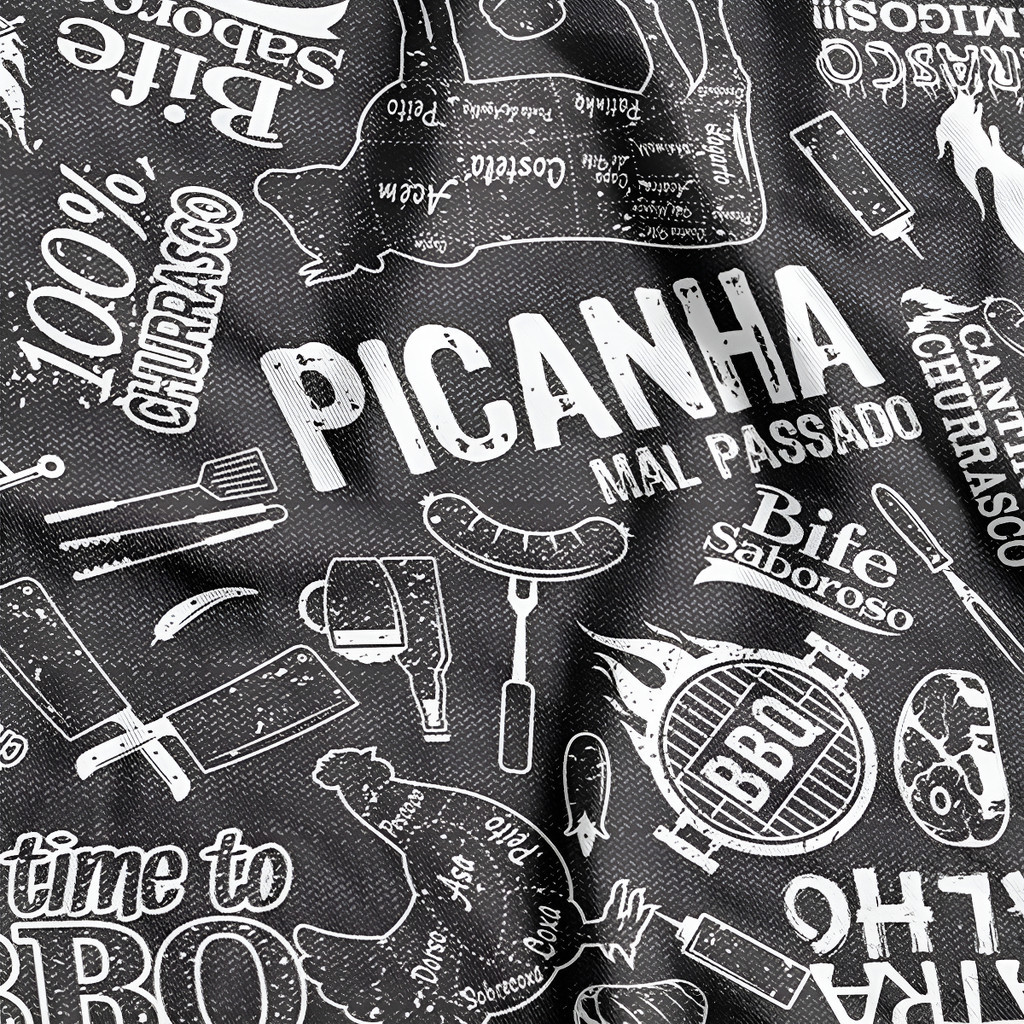 TNT Churrasco (Painel ou Toalha de Mesa) - Compre por Metro em Oferta na Shopee