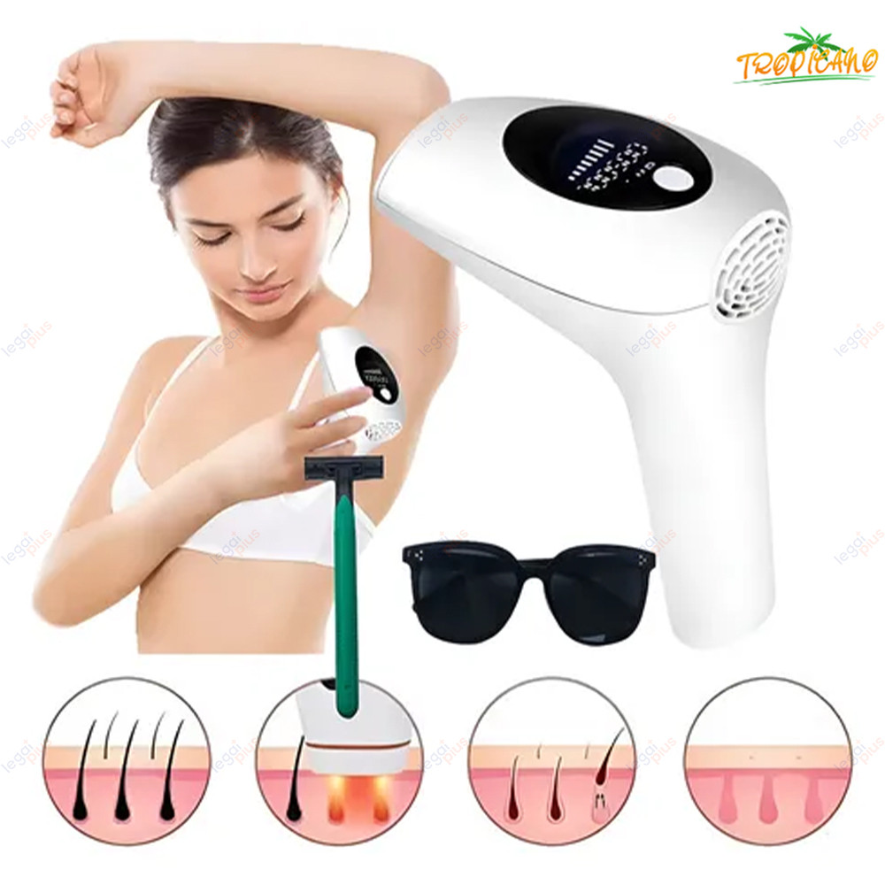 900 Mil Pulsos Depilador A Laser 8 Níveis Ajustáveis Indolor e Eficaz – Uso Doméstico