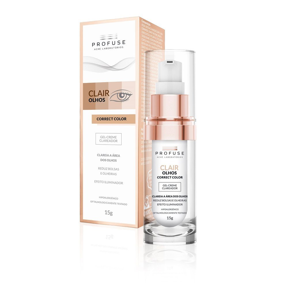 Detalhes do Profuse Clair Olhos Correct Color Creme Clareador 15g